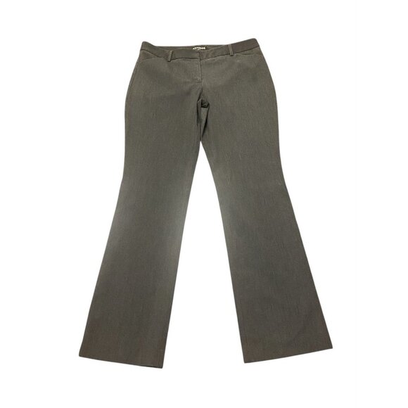 Express Editor Size 10R Dark Gray Mid Rise Bootcut Dress Pants Career Slacks - Picture 1 of 8